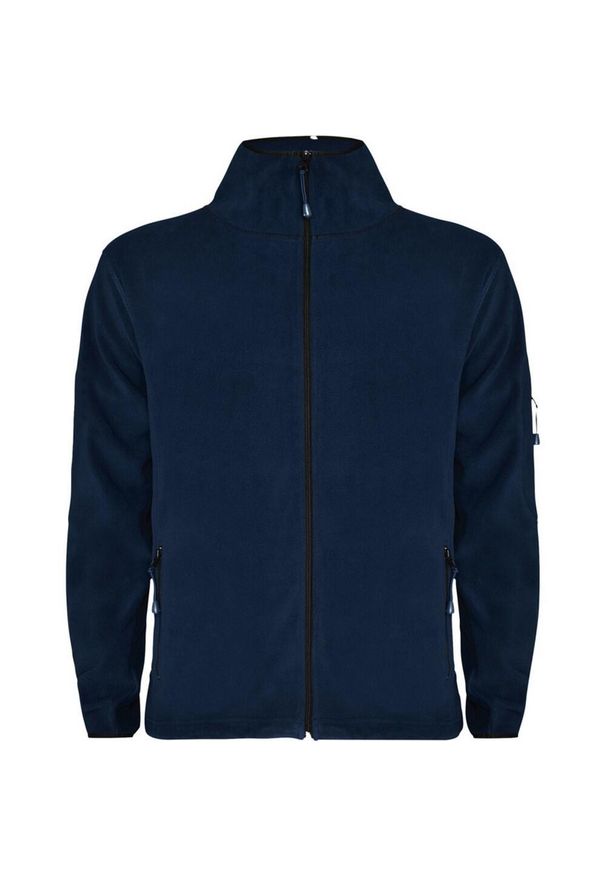 ROLY - Męska Bluza Polarowa Luciane Z Pełnym Zamkiem Błyskawicznym. Kolor: niebieski. Materiał: polar. Sezon: zima. Styl: sportowy