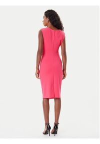 Rinascimento Sukienka koktajlowa CFC0125332003 Różowy Slim Fit. Kolor: różowy. Materiał: syntetyk. Styl: wizytowy #4
