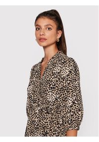 Karen by Simonsen Sukienka codzienna Delia 10103915 Brązowy Regular Fit. Okazja: na co dzień. Kolor: brązowy. Materiał: syntetyk. Typ sukienki: proste. Styl: casual #2