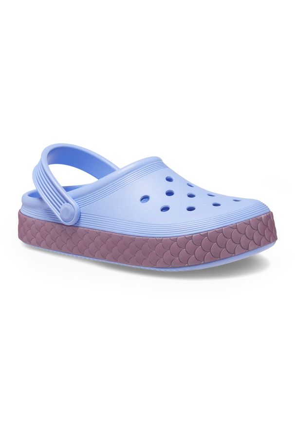 Klapki dziecięce Crocs Off Court Reflect Mermaid. Kolor: niebieski. Styl: sportowy