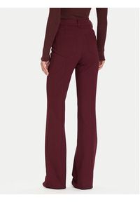 Guess Spodnie materiałowe W5BB16 KCMU2 Czerwony Flare Fit. Kolor: czerwony. Materiał: wiskoza, syntetyk #5