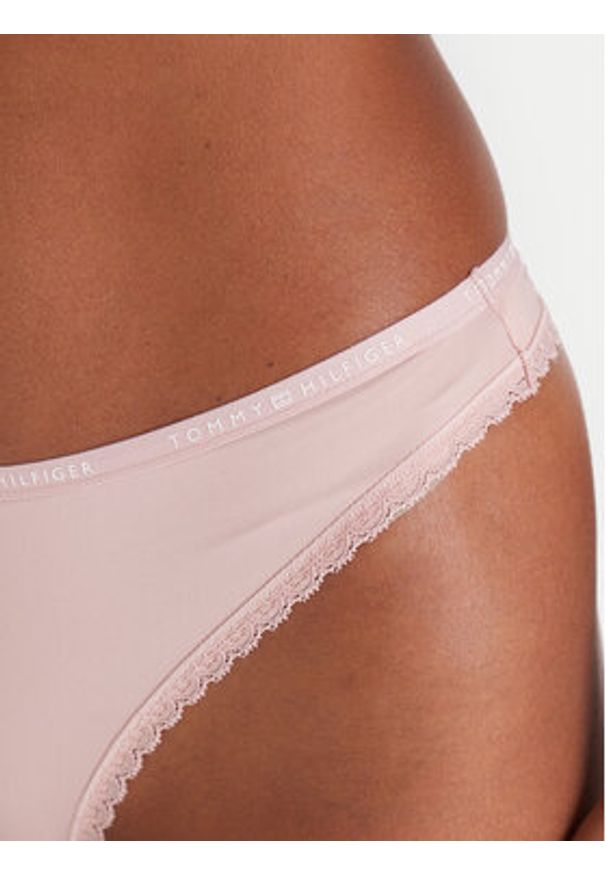 TOMMY HILFIGER - Tommy Hilfiger Komplet 3 par stringów UW0UW05882 Kolorowy. Materiał: syntetyk. Wzór: kolorowy