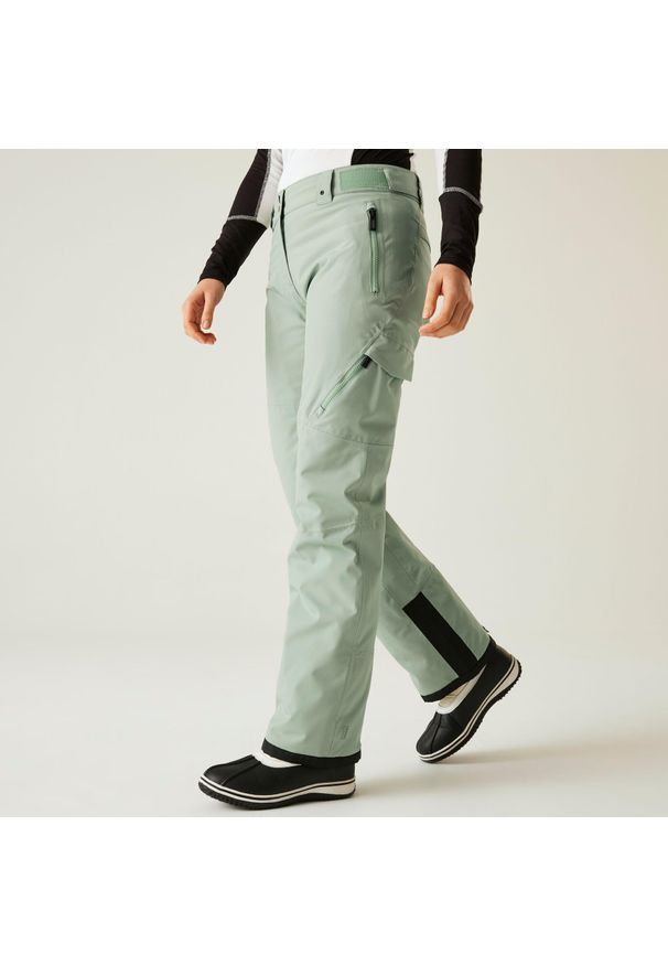 DARE 2B - Damskie spodnie narciarskie Ice Ski. Kolor: zielony. Materiał: tkanina. Sezon: zima. Sport: narciarstwo