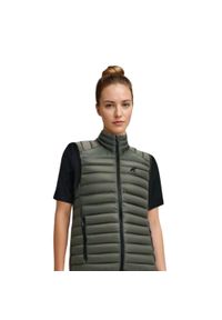 FJORK MERINO - Damska kurtka puchowa bez rękawów Merino Nordend. Kolor: zielony. Materiał: poliamid, puch, wełna. Długość rękawa: bez rękawów. Sezon: lato