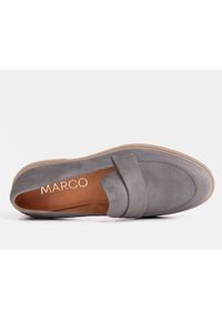 Marco Shoes Szare mokasyny na lekkiej podeszwie. Kolor: szary