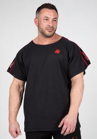 GORILLA WEAR - Buffalo Stary trening szkolny Top - Czarny/Czerwony. Kolor: czerwony, wielokolorowy, czarny. Sport: fitness