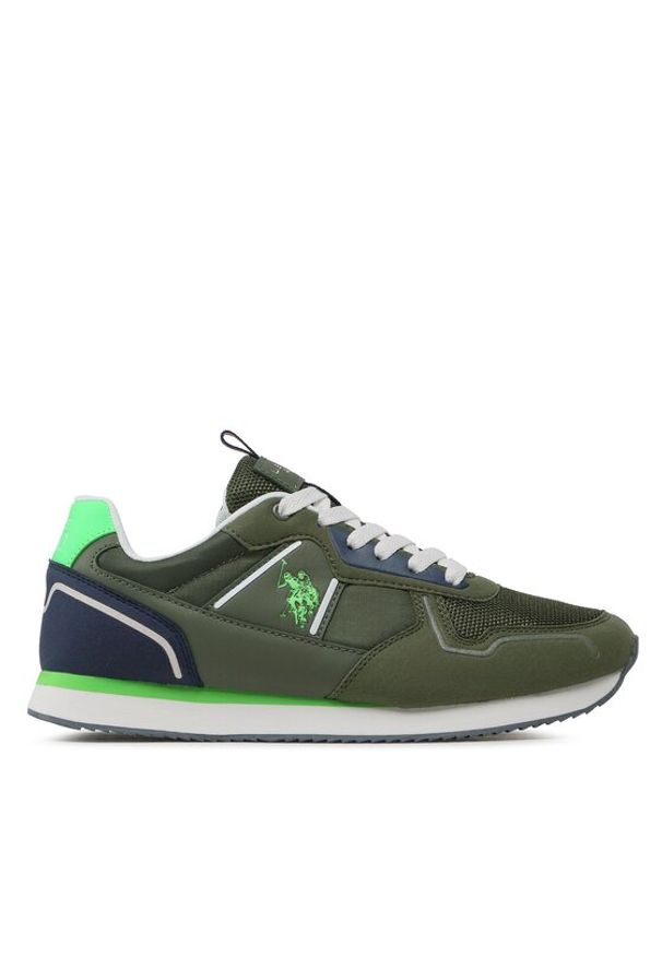 U.S. Polo Assn. Sneakersy Nobil NOBIL004C Zielony. Kolor: zielony. Materiał: materiał