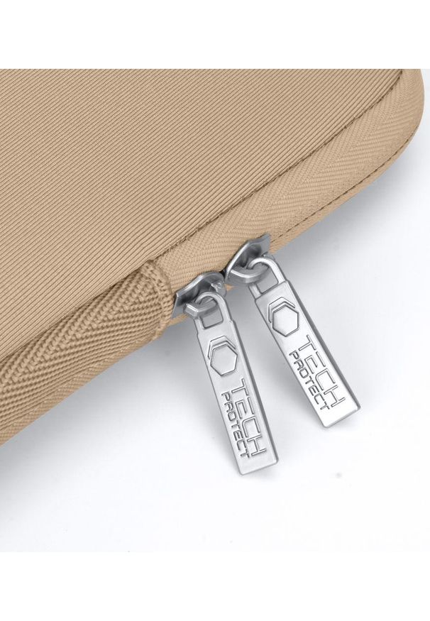 TECH-PROTECT - Pokrowiec Tech-Protect NeoSlim do laptopa 13-14'' beżowy. Kolor: beżowy. Materiał: materiał, polar, tkanina, neopren. Styl: biznesowy, elegancki, casual