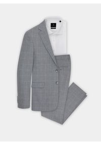 Pako Lorente - Szare spodnie garniturowe P22SF-6G-009-S-S. Kolor: szary. Materiał: poliester, wełna, elastan #8