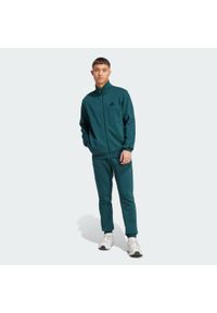 Adidas - Dres Sportswear Basic 3-Stripes Fleece. Kolor: niebieski. Materiał: dresówka