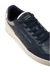 TOMMY HILFIGER - Tommy Hilfiger Sneakersy Th Basket Core FM0FM05058 Granatowy. Kolor: niebieski. Materiał: skóra #5