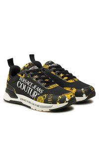 Versace Jeans Couture Sneakersy Dynamic 77VA3SA3 Czarny. Kolor: czarny. Materiał: skóra #4