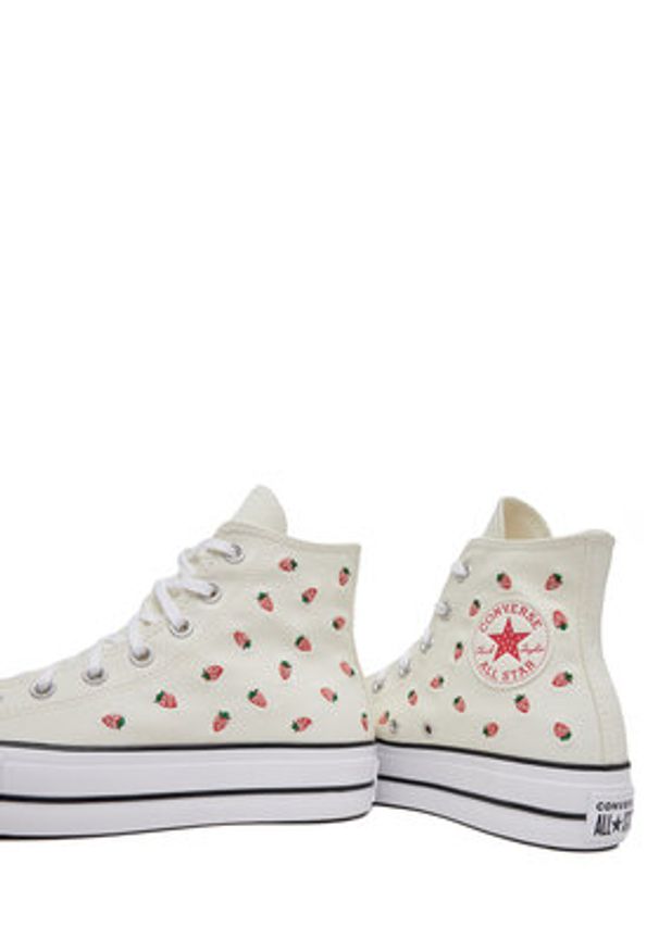 Converse Trampki Chuck Taylor All Star Lift A14934C Écru. Materiał: materiał