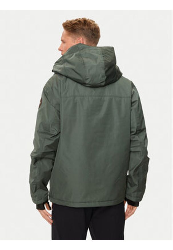 Napapijri Kurtka anorak Rainforest Next NP0A4IB9 Zielony Regular Fit. Kolor: zielony. Materiał: syntetyk