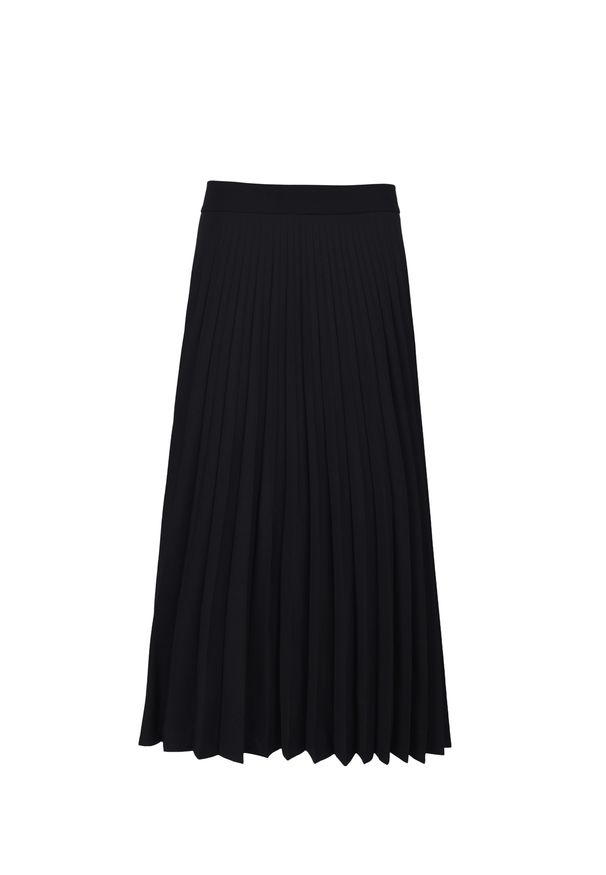 VEVA - Spódnica plisowana Charming Pleats czarna. Kolor: czarny. Długość: długie. Styl: klasyczny, elegancki, sportowy