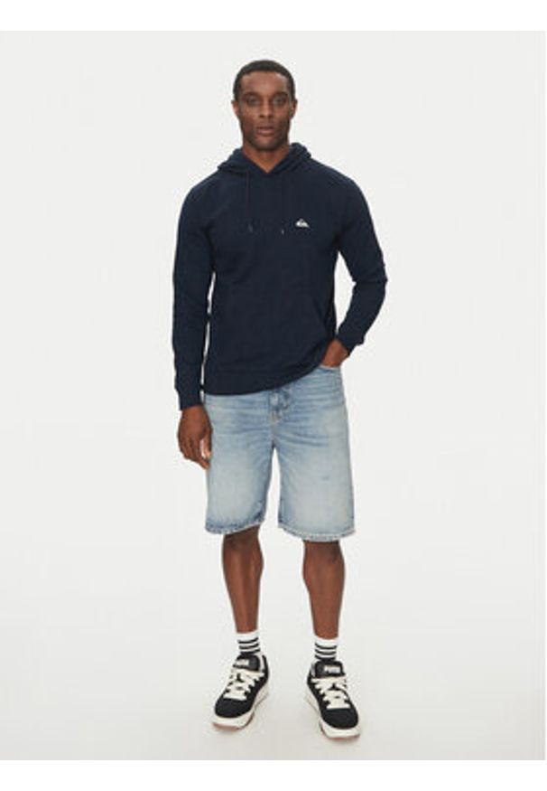 Quiksilver Bluza EQYFT04951 Granatowy Regular Fit. Kolor: niebieski. Materiał: syntetyk, bawełna