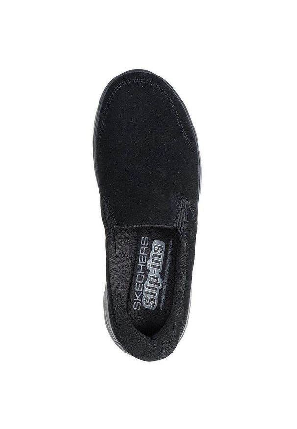 skechers - Adidasy Skechers Go Walk Flex - Rue, Kobiety. Kolor: czarny. Materiał: materiał. Sport: fitness