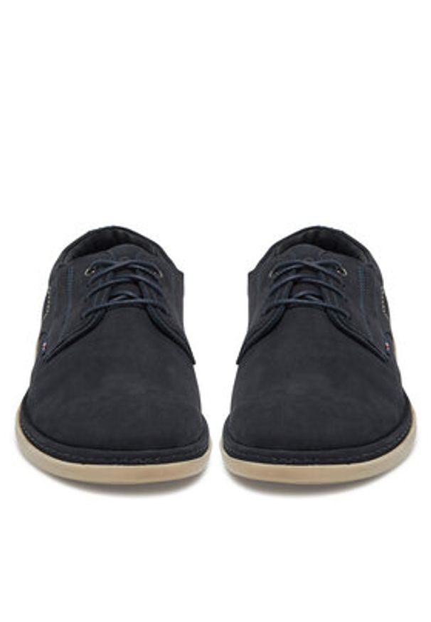 Lasocki Półbuty VITO-25 MB Granatowy. Kolor: niebieski. Materiał: nubuk, skóra