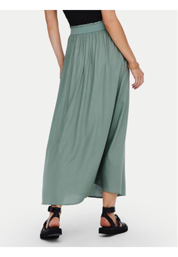 only - ONLY Spódnica maxi Venedig 15164606 Zielony Regular Fit. Kolor: zielony. Materiał: wiskoza