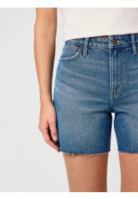 Wrangler - WRANGLER DAMSKIE SPODENKI JEANSOWE WRANGLER COWBOY SHORT 3 INCH SIERRA 112362697. Materiał: jeans