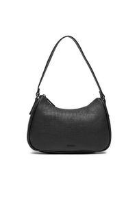 Calvin Klein Torebka Ck Refine Shoulder Bag_Braid K60K612132 Czarny. Kolor: czarny. Materiał: skórzane #1