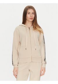 Guess Bluza W5RQ03 KBYE2 Beżowy Regular Fit. Kolor: beżowy. Materiał: syntetyk, wiskoza
