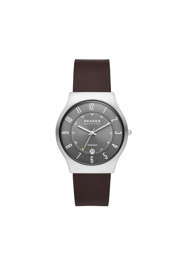 Skagen Zegarek Malbye Gent SKW6909 Brązowy. Kolor: brązowy