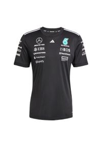 Adidas - Koszulka Mercedes - Amg Petronas Formula One Team Driver. Kolor: czarny, biały, wielokolorowy. Materiał: materiał. Sport: fitness