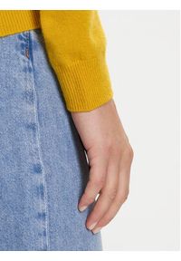 United Colors of Benetton - United Colors Of Benetton Sweter 1002D1K01 Żółty Regular Fit. Kolor: żółty. Materiał: wełna