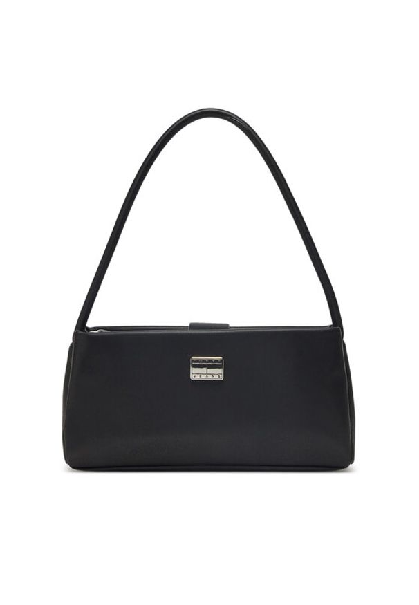 Tommy Jeans Torebka Tjw American Cool Shoulder Bag AW0AW17295 Czarny. Kolor: czarny. Materiał: skórzane