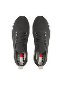 Tommy Jeans Sneakersy Tjm Knitted Runner EM0EM01225 Czarny. Kolor: czarny. Materiał: materiał #2