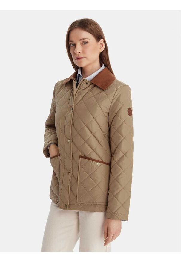 Lauren Ralph Lauren - LAUREN RALPH LAUREN Kurtka przejściowa 297P10874002 Beżowy Regular Fit. Kolor: beżowy. Materiał: syntetyk