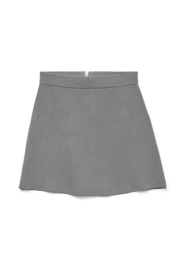 Vero Moda Spódnica mini Saba 10325944 Szary Regular Fit. Kolor: szary. Materiał: syntetyk