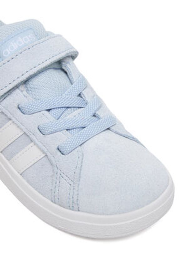 Adidas - adidas Sneakersy Grand Court 2.0 KI6487 Niebieski jasny. Kolor: niebieski. Materiał: zamsz, skóra