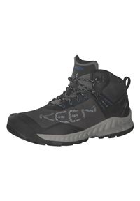 keen - Buty trekkingowe męskie Keen Nxis Evo WP. Wysokość cholewki: za kostkę. Kolor: czarny, szary, wielokolorowy. Materiał: syntetyk, materiał. Szerokość cholewki: normalna. Sport: turystyka piesza