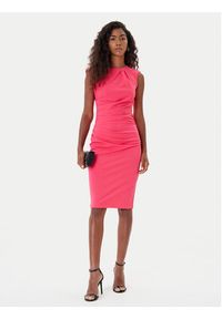 Rinascimento Sukienka koktajlowa CFC0125332003 Różowy Slim Fit. Kolor: różowy. Materiał: syntetyk. Styl: wizytowy #3