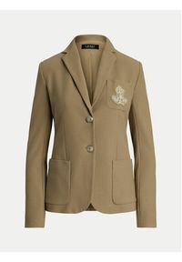 Lauren Ralph Lauren - LAUREN RALPH LAUREN Marynarka 200797305021 Beżowy Regular Fit. Kolor: beżowy. Materiał: bawełna #5