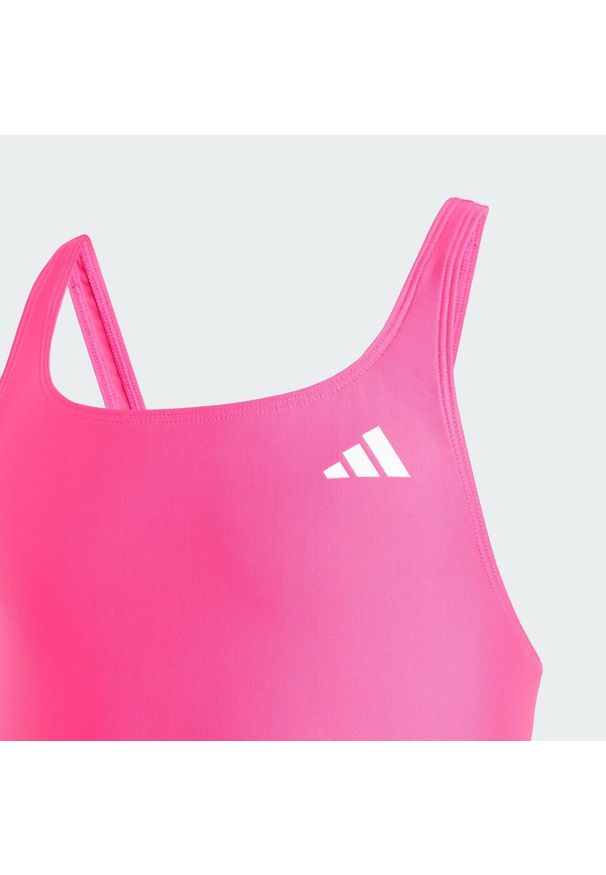 Adidas - Kostium do pływania V-back Swimsuit Kids. Kolor: pomarańczowy