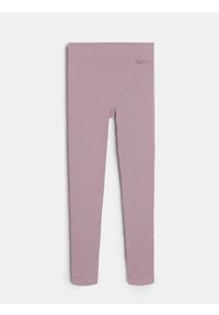 Sinsay - Legginsy sportowe Active - fioletowy. Kolor: fioletowy. Styl: sportowy #1