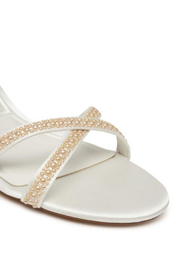 Aldo Sandały Bouclettie 13964895 Biały. Kolor: biały. Materiał: skóra