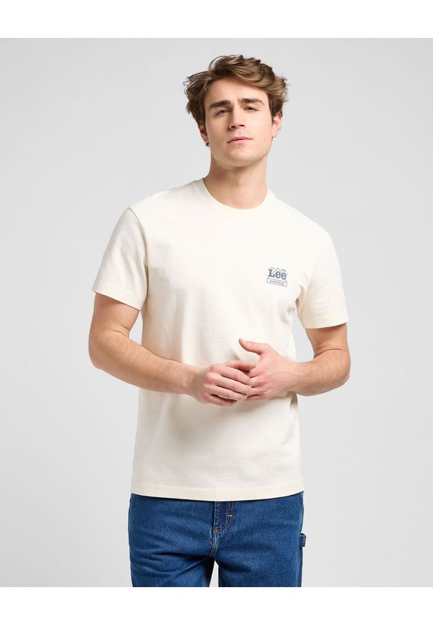 Lee - MESKA KOSZULKA LEE WW GRAPHIC TEE ECRU 112370482