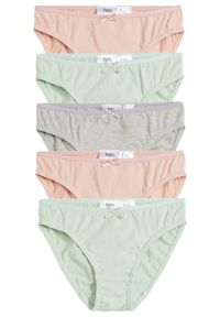 bonprix - Figi (5 par), bawełna organiczna. Kolor: szary. Materiał: bawełna #1