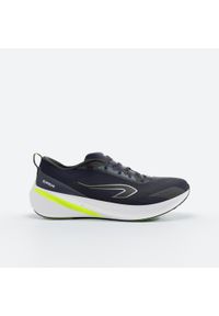 KIPRUN - Buty do biegania męskie Kiprun Cushion 500. Kolor: wielokolorowy, żółty, biały, zielony, niebieski. Szerokość cholewki: normalna