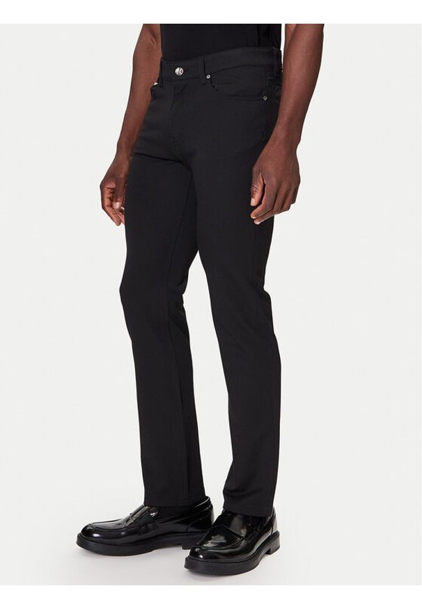 Karl Lagerfeld - KARL LAGERFELD Spodnie materiałowe 265840 554815 Czarny Regular Fit. Kolor: czarny. Materiał: wiskoza
