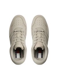 Tommy Jeans Sneakersy Tjw Retro Basket Glossy EN0EN02206 Szary. Kolor: beżowy. Materiał: skóra #2