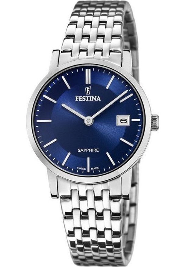 Zegarek Festina Zegarek damski Festina F20019-2 srebrny. Kolor: srebrny