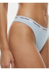 Calvin Klein Underwear Stringi 000QD5043E Błękitny. Kolor: niebieski. Materiał: bawełna #3