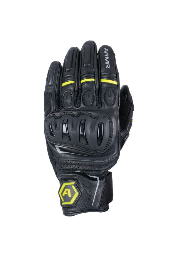 ARMA - Rękawice rowerowe Armr Glove Raiden 3.0 czarno-żółte rozmiar M/8. Kolor: żółty, wielokolorowy, czarny. Sport: kolarstwo