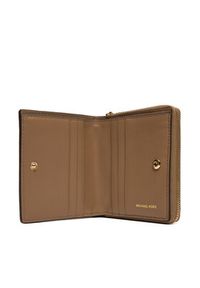 Michael Kors Mały Portfel Damski 32S5G8ED1L Beżowy. Kolor: beżowy. Materiał: skóra #3