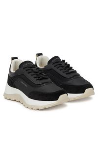 Calvin Klein Sneakersy Runner Lace Up Mesh Mix HW0HW02487 Czarny. Kolor: czarny. Materiał: skóra #4